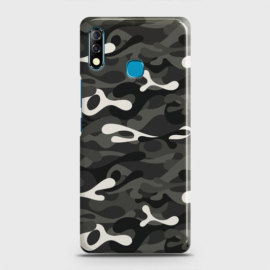 Tecno Camon 12 Cover - Camo Series - Ranger Grey Design - Matte Finish - Snap On Hard Case with LifeTime Colors Guarantee
