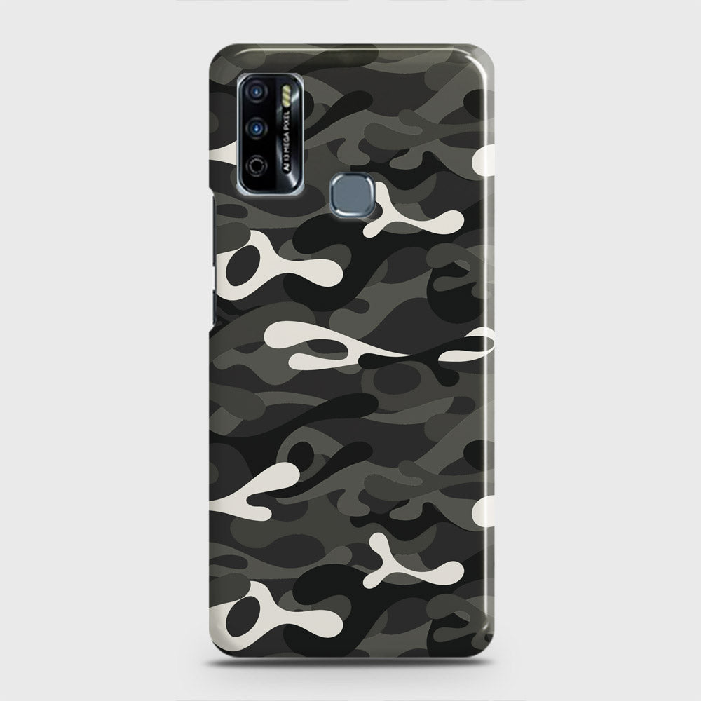 Infinix Hot 9 Play Cover - Camo Series - Ranger Grey Design - Matte Finish - Snap On Hard Case with LifeTime Colors Guarantee