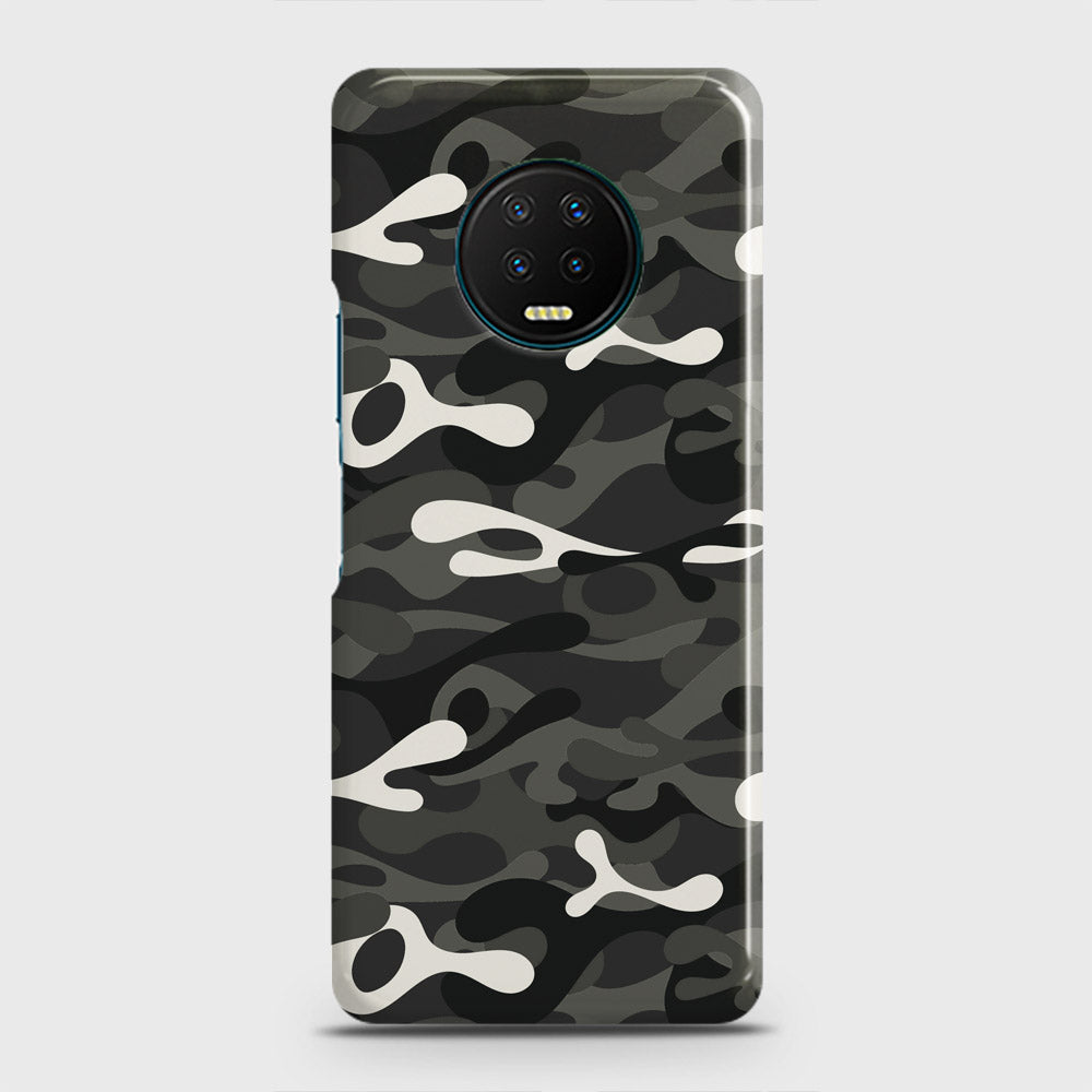 Infinix Note 7 Cover - Camo Series - Ranger Grey Design - Matte Finish - Snap On Hard Case with LifeTime Colors Guarantee