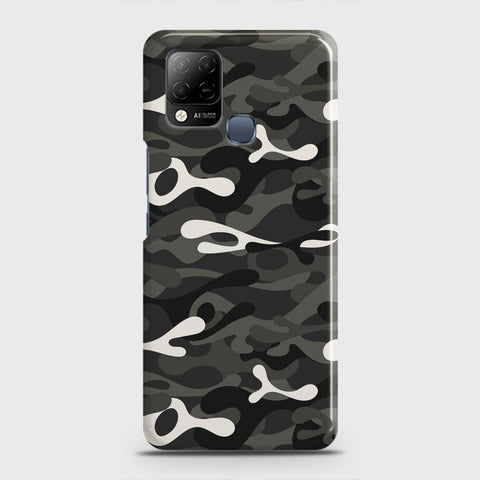 Infinix Hot 10s Cover - Camo Series - Ranger Grey Design - Matte Finish - Snap On Hard Case with LifeTime Colors Guarantee