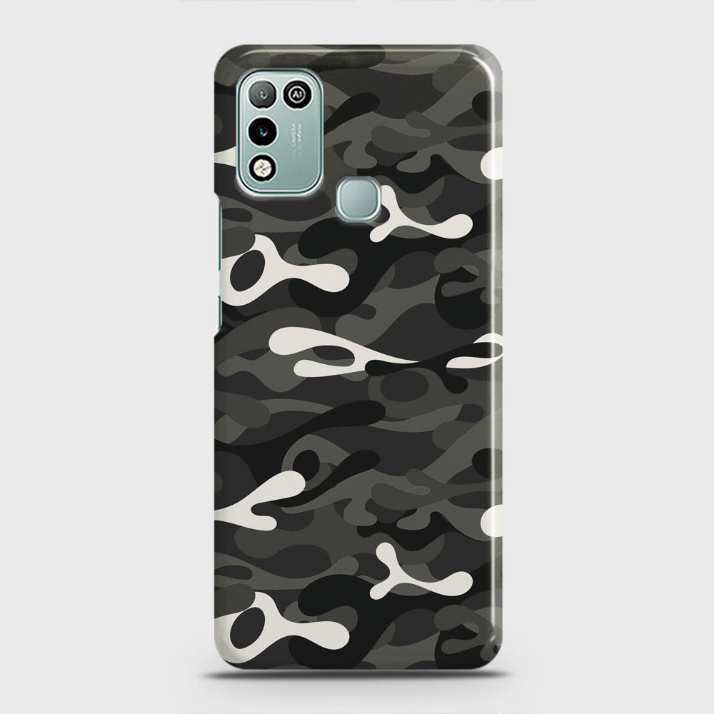 Infinix Hot 10 Play Cover - Camo Series - Ranger Grey Design - Matte Finish - Snap On Hard Case with LifeTime Colors Guarantee