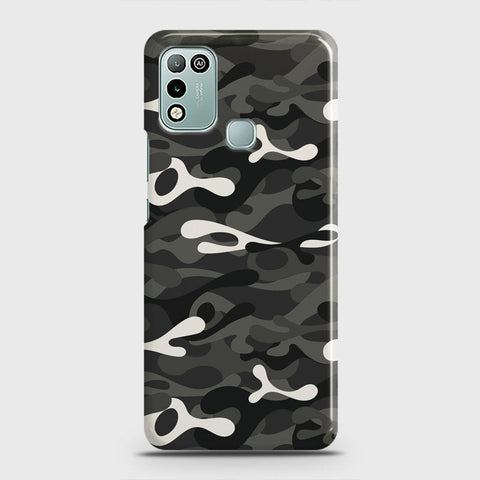 Infinix Hot 10 Play Cover - Camo Series - Ranger Grey Design - Matte Finish - Snap On Hard Case with LifeTime Colors Guarantee