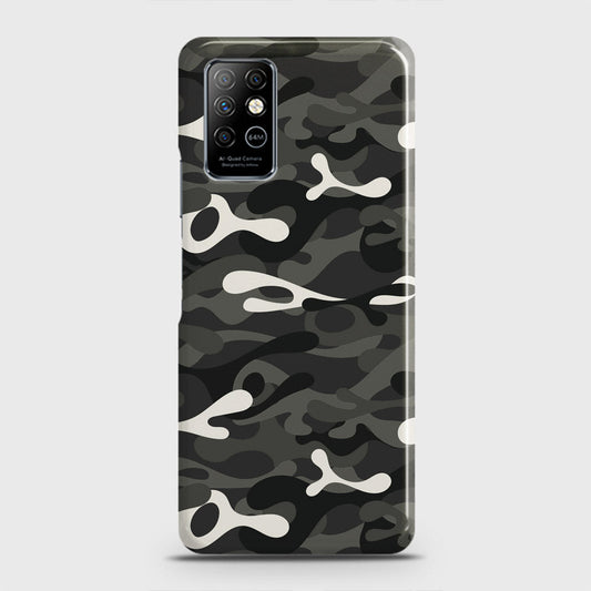 Infinix Note 8 Cover - Camo Series - Ranger Grey Design - Matte Finish - Snap On Hard Case with LifeTime Colors Guarantee