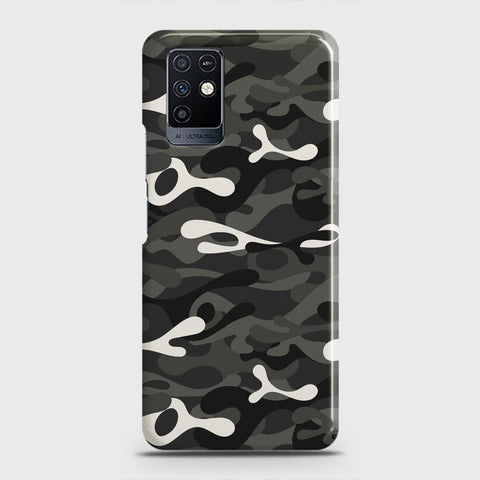 Infinix Note 10 Cover - Camo Series - Ranger Grey Design - Matte Finish - Snap On Hard Case with LifeTime Colors Guarantee