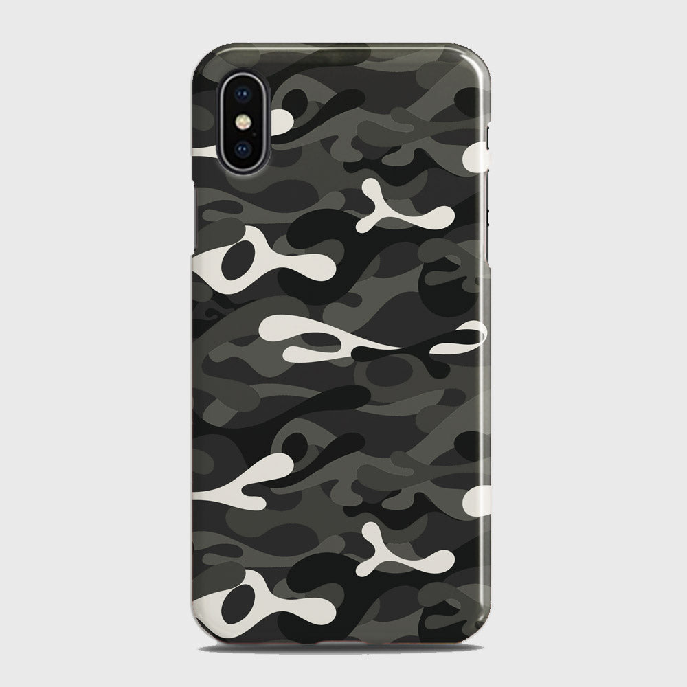 iPhone X Cover - Camo Series - Ranger Grey Design - Matte Finish - Snap On Hard Case with LifeTime Colors Guarantee