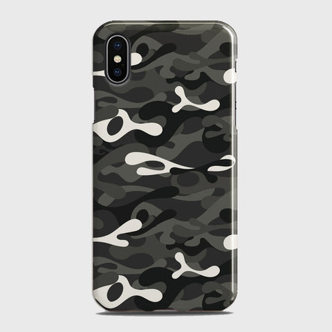 iPhone X Cover - Camo Series - Ranger Grey Design - Matte Finish - Snap On Hard Case with LifeTime Colors Guarantee