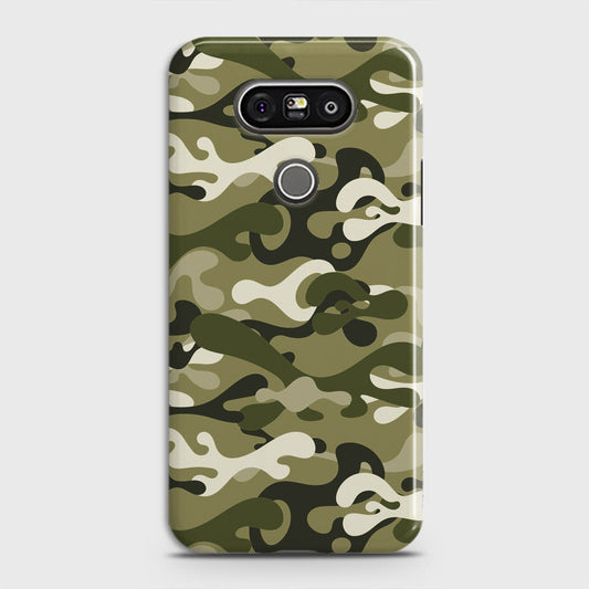 LG G5 Cover - Camo Series  - Light Green Design - Matte Finish - Snap On Hard Case with LifeTime Colors Guarantee