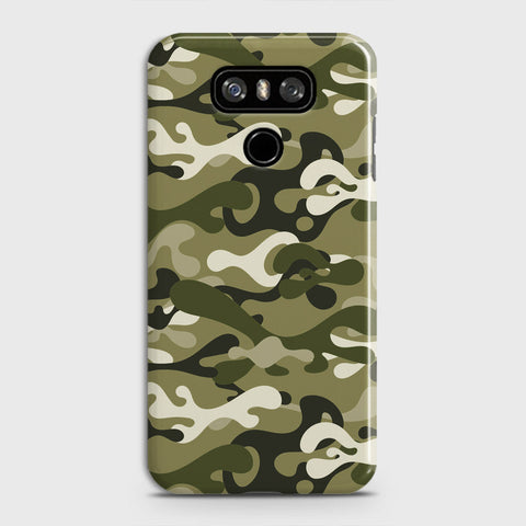 LG G6 Cover - Camo Series  - Light Green Design - Matte Finish - Snap On Hard Case with LifeTime Colors Guarantee