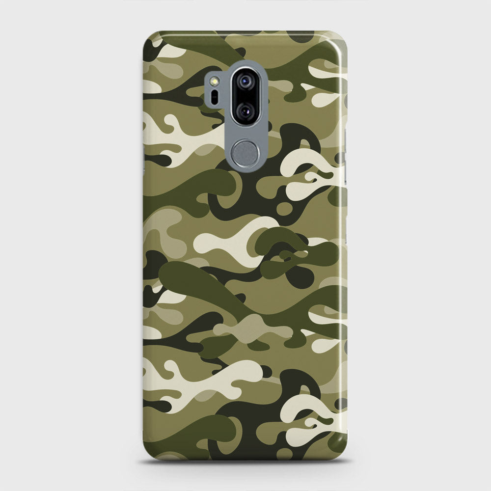 LG G7 ThinQ Cover - Camo Series  - Light Green Design - Matte Finish - Snap On Hard Case with LifeTime Colors Guarantee