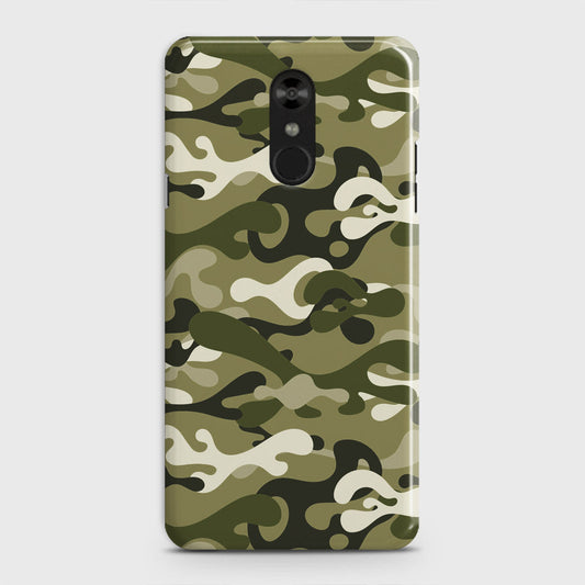 LG Stylo 4 Cover - Camo Series  - Light Green Design - Matte Finish - Snap On Hard Case with LifeTime Colors Guarantee