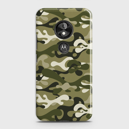 Motorola Moto E5 / G6 Play Cover - Camo Series - Light Green Design - Matte Finish - Snap On Hard Case with LifeTime Colors Guarantee