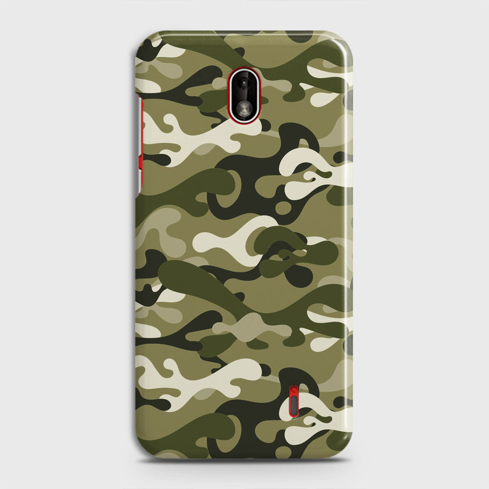 Nokia 1 Plus Cover - Camo Series - Light Green Design - Matte Finish - Snap On Hard Case with LifeTime Colors Guarantee