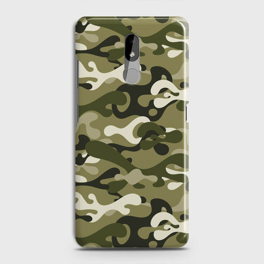 Nokia 3.2 Cover - Camo Series - Light Green Design - Matte Finish - Snap On Hard Case with LifeTime Colors Guarantee