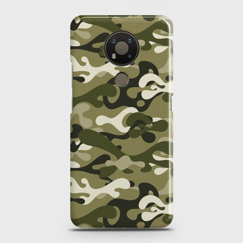 Nokia 3.4 Cover - Camo Series - Light Green Design - Matte Finish - Snap On Hard Case with LifeTime Colors Guarantee