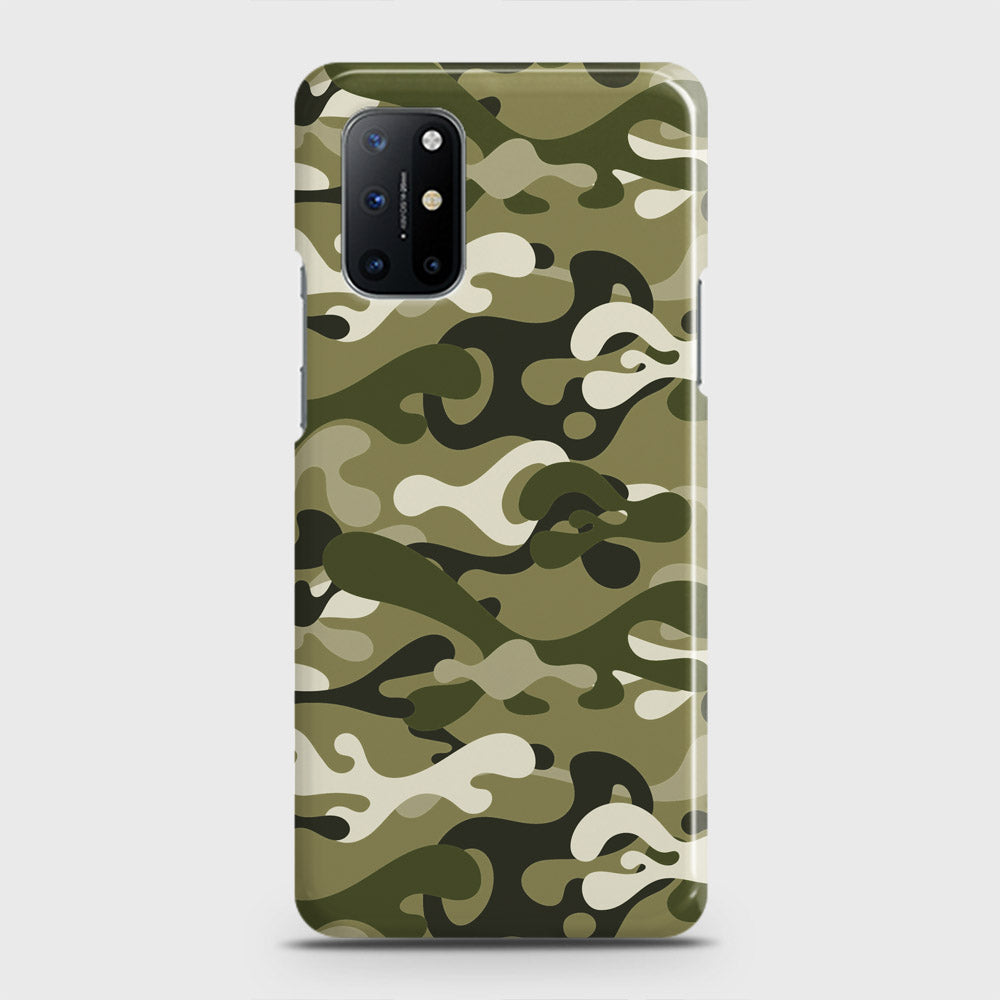 OnePlus 8T  Cover - Camo Series - Light Green Design - Matte Finish - Snap On Hard Case with LifeTime Colors Guarantee