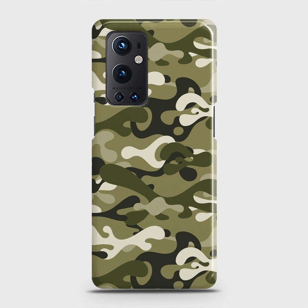OnePlus 9 Pro  Cover - Camo Series - Light Green Design - Matte Finish - Snap On Hard Case with LifeTime Colors Guarantee