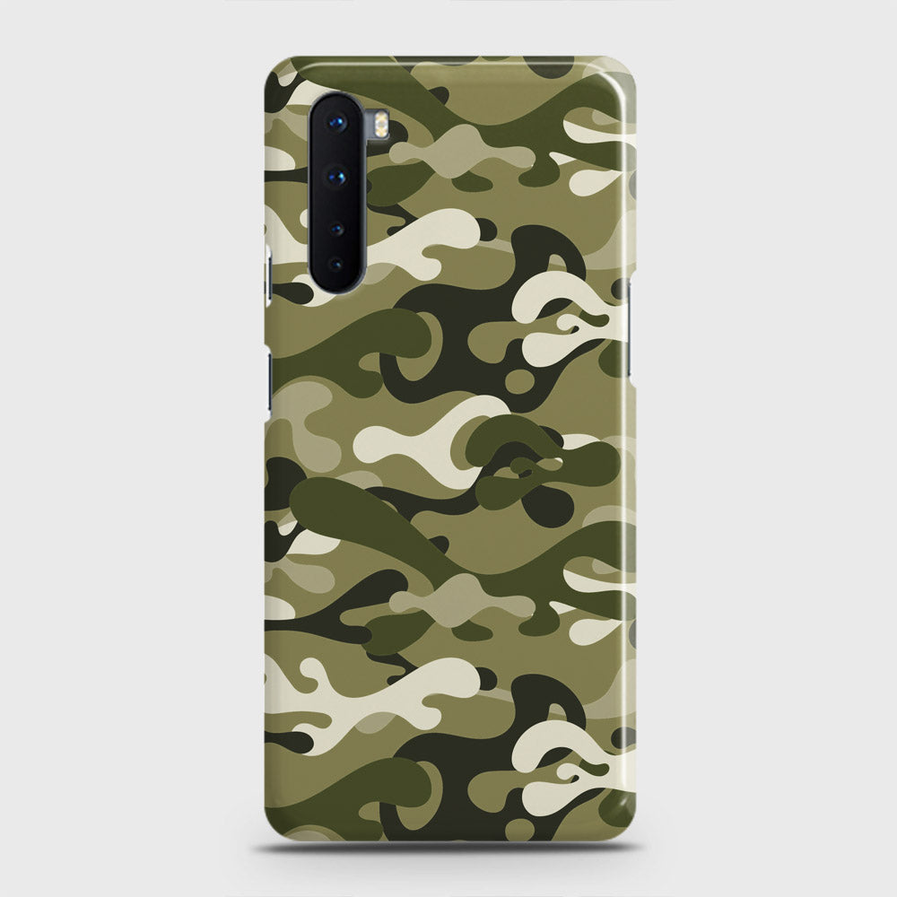 OnePlus Nord  Cover - Camo Series - Light Green Design - Matte Finish - Snap On Hard Case with LifeTime Colors Guarantee
