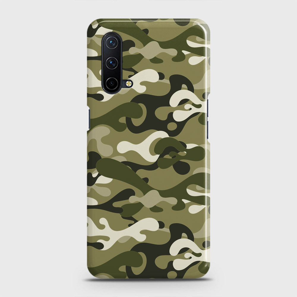 OnePlus Nord CE 5G  Cover - Camo Series - Light Green Design - Matte Finish - Snap On Hard Case with LifeTime Colors Guarantee