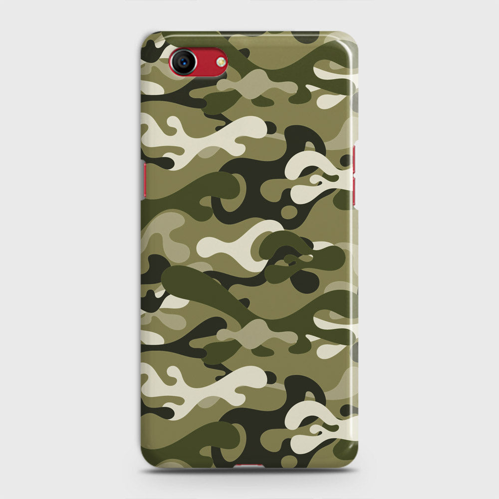 Oppo A1k  Cover - Camo Series - Light Green Design - Matte Finish - Snap On Hard Case with LifeTime Colors Guarantee