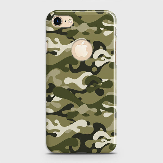 iPhone 7 Cover - Camo Series - Light Green Design - Matte Finish - Snap On Hard Case with LifeTime Colors Guarantee