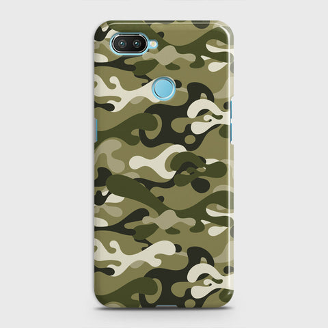 Oppo A5 with Sensor Cut Cover - Camo Series - Light Green Design - Matte Finish - Snap On Hard Case with LifeTime Colors Guarantee