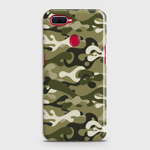 Oppo F9 Pro Cover - Camo Series - Light Green Design - Matte Finish - Snap On Hard Case with LifeTime Colors Guarantee