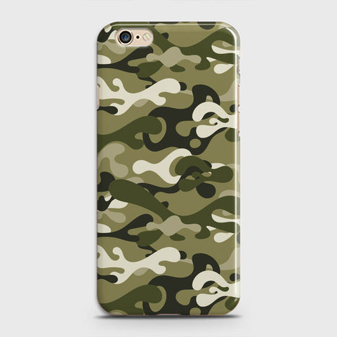 iPhone 6 Plus Cover - Camo Series - Light Green Design - Matte Finish - Snap On Hard Case with LifeTime Colors Guarantee