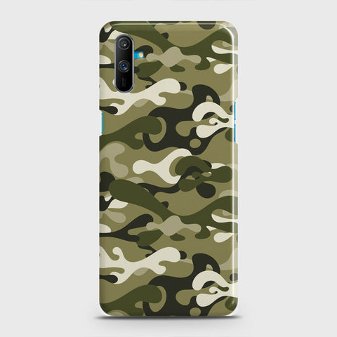 Realme C3 Cover - Camo Series - Light Green Design - Matte Finish - Snap On Hard Case with LifeTime Colors Guarantee