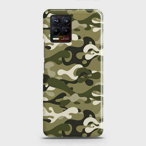 Realme 8 Pro Cover - Camo Series - Light Green Design - Matte Finish - Snap On Hard Case with LifeTime Colors Guarantee