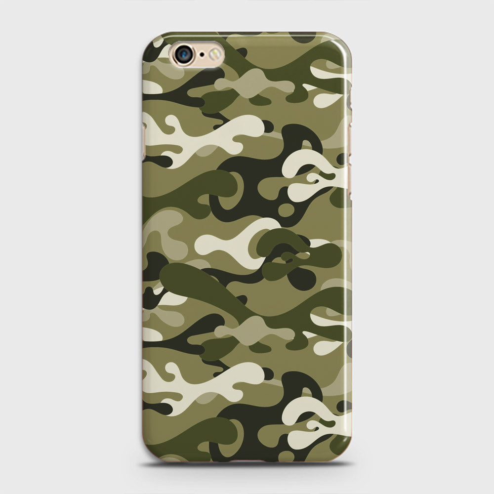 iPhone 6S Cover - Camo Series - Light Green Design - Matte Finish - Snap On Hard Case with LifeTime Colors Guarantee