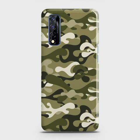 Realme Narzo 30 Cover - Camo Series - Light Green Design - Matte Finish - Snap On Hard Case with LifeTime Colors Guarantee
