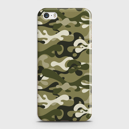 iPhone 5C Cover - Camo Series - Light Green Design - Matte Finish - Snap On Hard Case with LifeTime Colors Guarantee