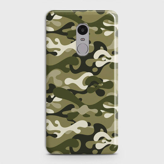 Xiaomi Redmi Note 4 / 4X Cover - Camo Series - Light Green Design - Matte Finish - Snap On Hard Case with LifeTime Colors Guarantee