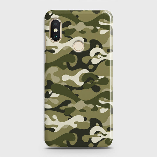 Xiaomi Redmi Note 5 Pro Cover - Camo Series - Light Green Design - Matte Finish - Snap On Hard Case with LifeTime Colors Guarantee