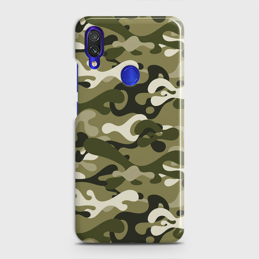 Xiaomi Redmi Note 7 Pro Cover - Camo Series - Light Green Design - Matte Finish - Snap On Hard Case with LifeTime Colors Guarantee