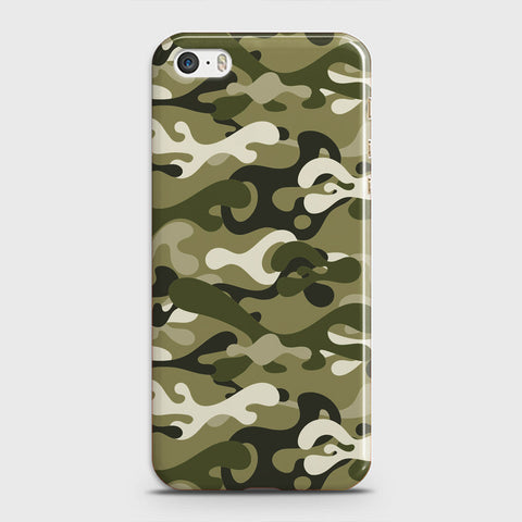 iPhone 5s Cover - Camo Series - Light Green Design - Matte Finish - Snap On Hard Case with LifeTime Colors Guarantee