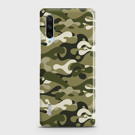 Xiaomi Mi CC9 Cover - Camo Series - Light Green Design - Matte Finish - Snap On Hard Case with LifeTime Colors Guarantee