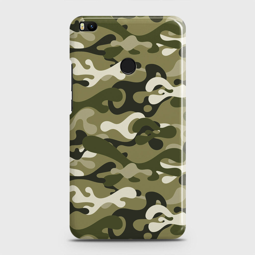 Xiaomi Mi Max 2 Cover - Camo Series - Light Green Design - Matte Finish - Snap On Hard Case with LifeTime Colors Guarantee