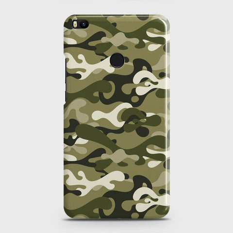 Xiaomi Mi Max 2 Cover - Camo Series - Light Green Design - Matte Finish - Snap On Hard Case with LifeTime Colors Guarantee