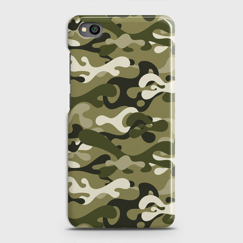 Xiaomi Redmi Go Cover - Camo Series - Light Green Design - Matte Finish - Snap On Hard Case with LifeTime Colors Guarantee