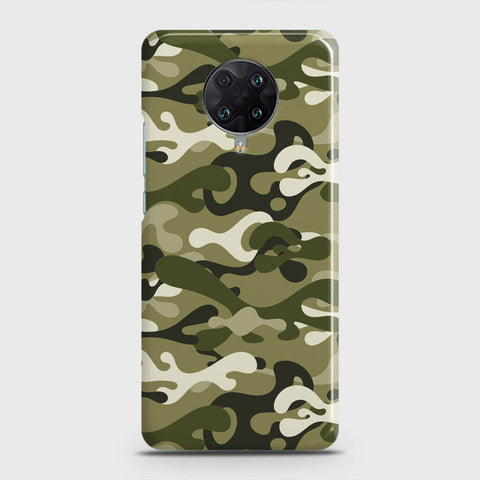 Xiaomi Redmi K30 Pro Cover - Camo Series - Light Green Design - Matte Finish - Snap On Hard Case with LifeTime Colors Guarantee