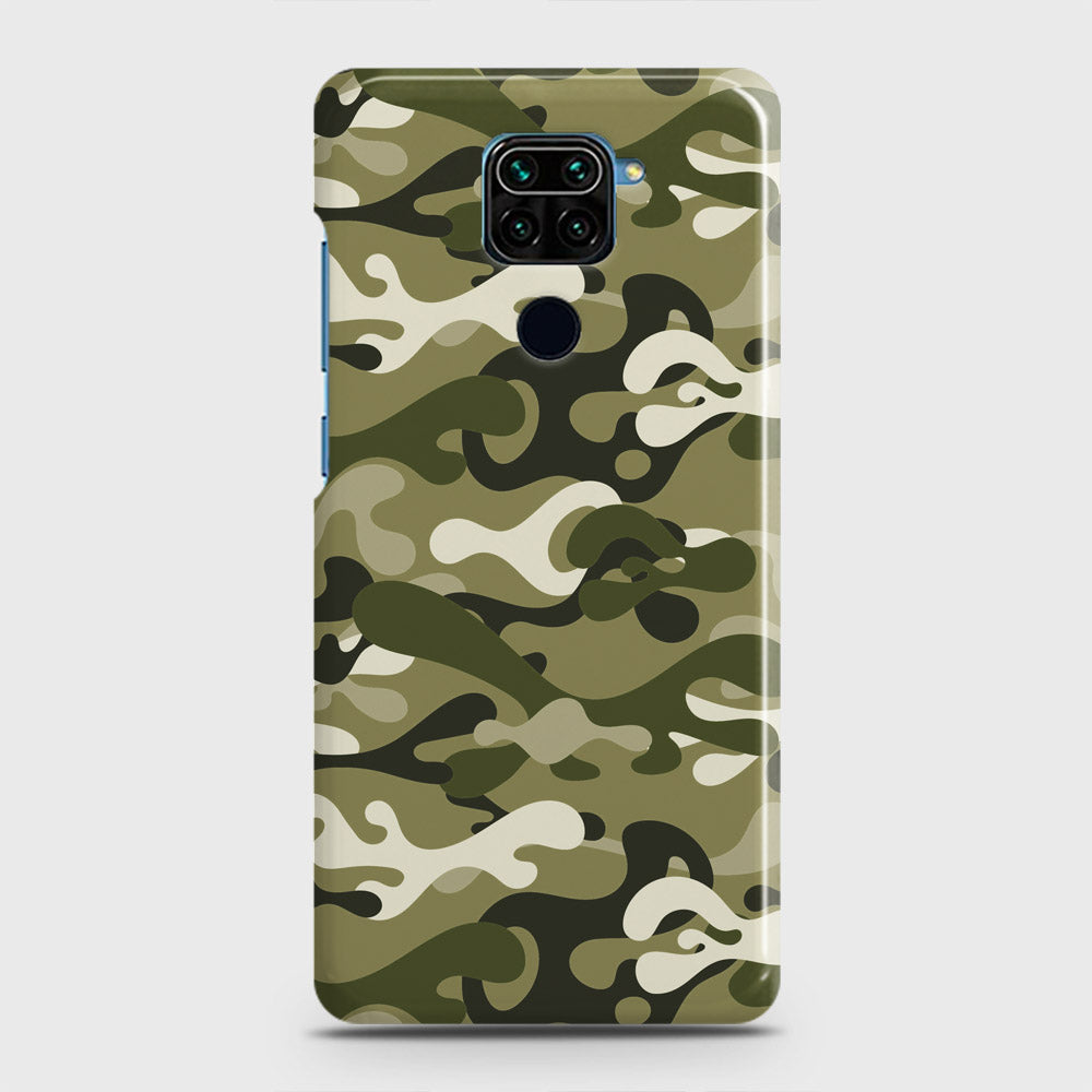Xiaomi Redmi 10X 4G Cover - Camo Series - Light Green Design - Matte Finish - Snap On Hard Case with LifeTime Colors Guarantee