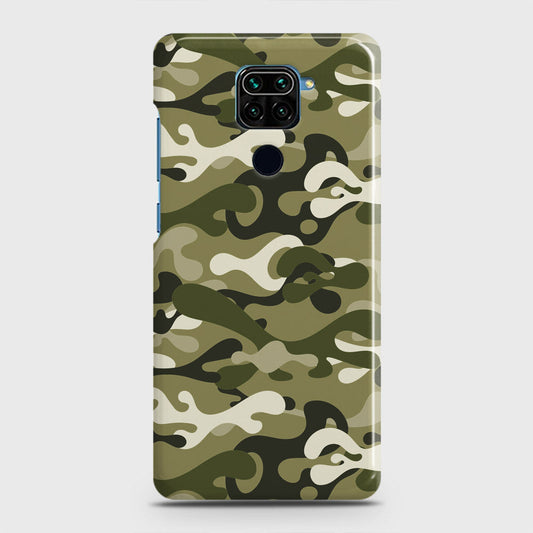 Xiaomi Redmi Note 9 Cover - Camo Series - Light Green Design - Matte Finish - Snap On Hard Case with LifeTime Colors Guarantee