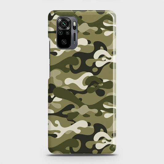 Xiaomi Redmi Note 10 Pro Cover - Camo Series - Light Green Design - Matte Finish - Snap On Hard Case with LifeTime Colors Guarantee