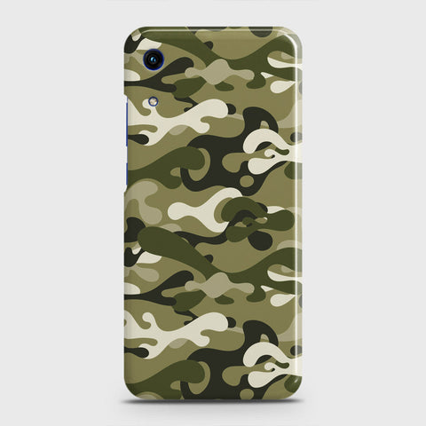 Honor 8A Without Sensor Cut Cover - Camo Series - Light Green Design - Matte Finish - Snap On Hard Case with LifeTime Colors Guarantee