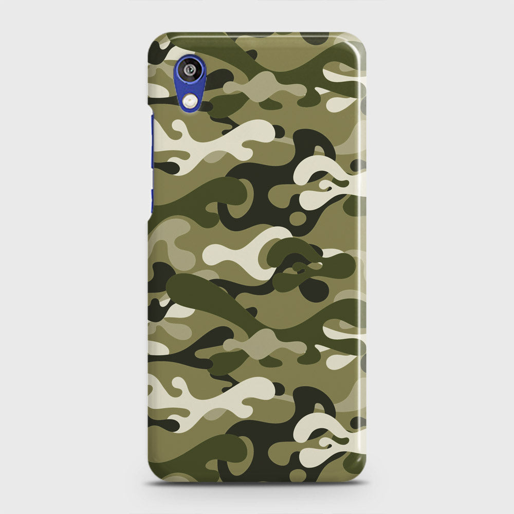 Honor 8S Cover - Camo Series - Light Green Design - Matte Finish - Snap On Hard Case with LifeTime Colors Guarantee