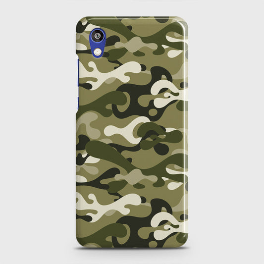 Honor 8S Cover - Camo Series - Light Green Design - Matte Finish - Snap On Hard Case with LifeTime Colors Guarantee