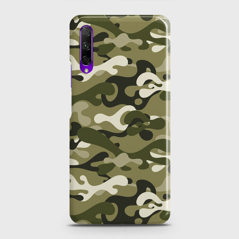Honor 9X Cover - Camo Series - Light Green Design - Matte Finish - Snap On Hard Case with LifeTime Colors Guarantee