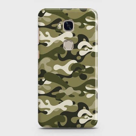 Huawei Honor 5X Cover - Camo Series - Light Green Design - Matte Finish - Snap On Hard Case with LifeTime Colors Guarantee