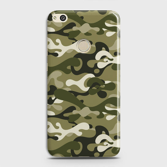 Huawei Nova Lite Cover - Camo Series - Light Green Design - Matte Finish - Snap On Hard Case with LifeTime Colors Guarantee